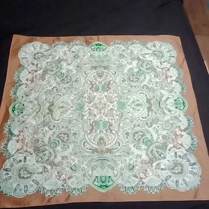 Square scarf, Paisley, high shine.